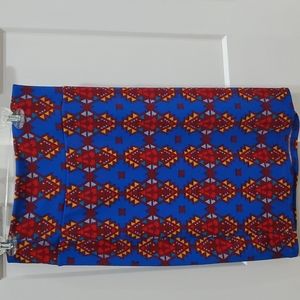 EUC Lularoe size Medium Cassie Pencil Skirt. Aztec design